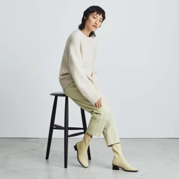 New Everlane The High-Ankle Glove Boot in ReKnit Women's Size 6.5